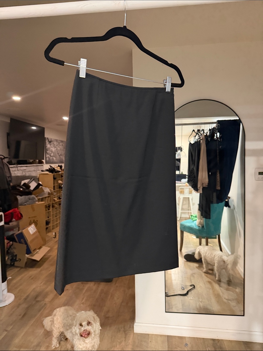 Agnes B. Black Asymmetrical Women's Skirt